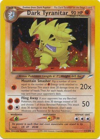 Dark Tyranitar 011/105 - Neo Destiny Unlimited Holofoil - Holo Rare