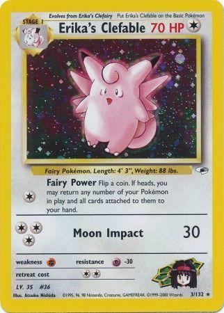 Erika's Clefable 003/132 - Gym Heroes Unlimited Holofoil - Holo Rare