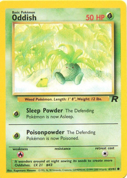 Oddish 063/082 - Team Rocket Unlimited - Common