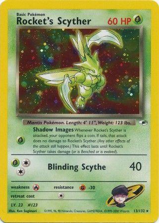 Rocket's Scyther 013/132 - Gym Heroes Unlimited Holofoil - Holo Rare