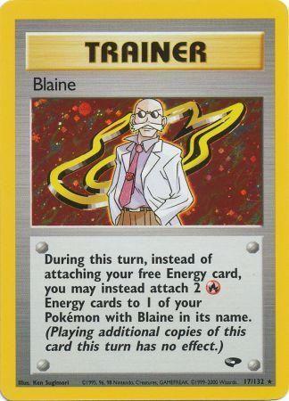 Blaine 017/132 - Gym Challenge Unlimited Holofoil - Holo Rare