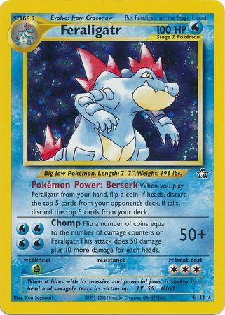 Feraligatr 004/111 - Neo Genesis Unlimited Holofoil - Holo Rare