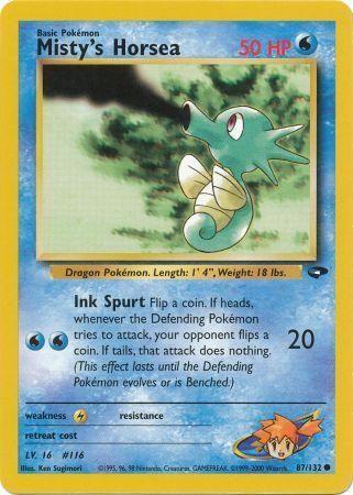 Misty's Horsea 087/132 - Gym Challenge Unlimited - Common