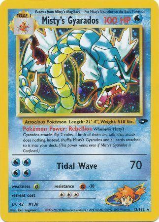 Misty's Gyarados 013/132 - Gym Challenge Unlimited Holofoil - Holo Rare