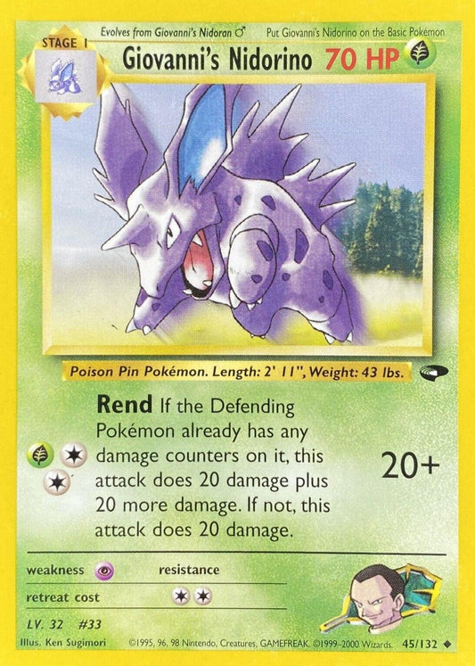 Giovanni's Nidorino 045/132 - Gym Challenge Unlimited - Uncommon