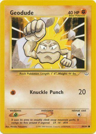 Geodude 044/064 - Neo Revelation Unlimited - Common