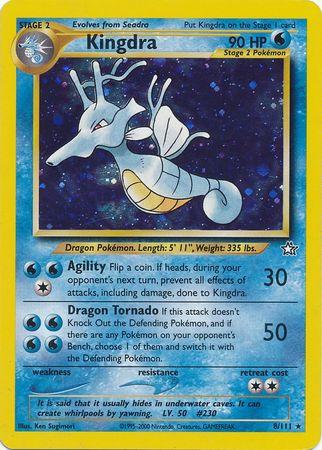 Kingdra 008/111 - Neo Genesis Unlimited Holofoil - Holo Rare