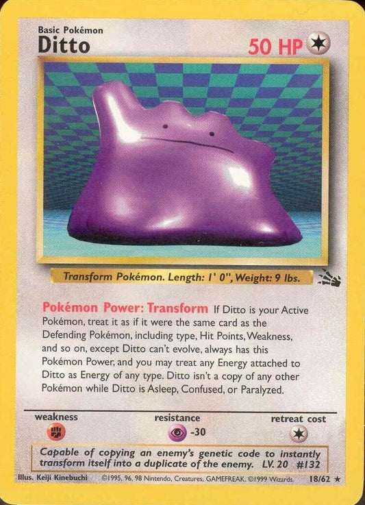 Ditto 018/062 - Fossil Unlimited - Rare