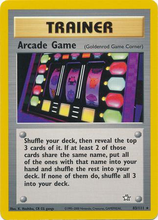 Arcade Game (Goldenrod Game Corner) (83/111) - Neo Genesis Unlimited - Rare