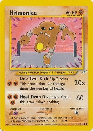 Hitmonlee 042/105 - Neo Destiny Unlimited - Uncommon