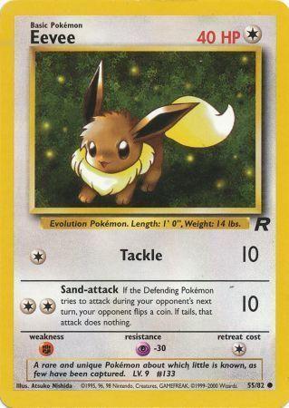 Eevee 055/082 - Team Rocket Unlimited - Common