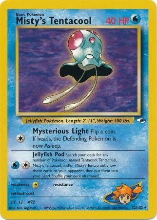 Misty's Tentacool 032/132 - Gym Heroes Unlimited - Rare