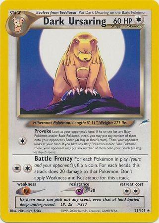 Dark Ursaring 021/105 - Neo Destiny Unlimited - Rare