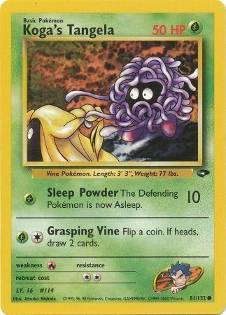 Koga's Tangela 081/132 - Gym Challenge Unlimited - Common