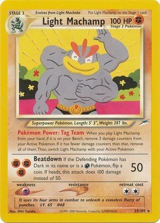 Light Machamp 025/105 - Neo Destiny Unlimited - Rare