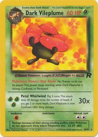 Dark Vileplume (30/82) - Team Rocket Unlimited - Rare