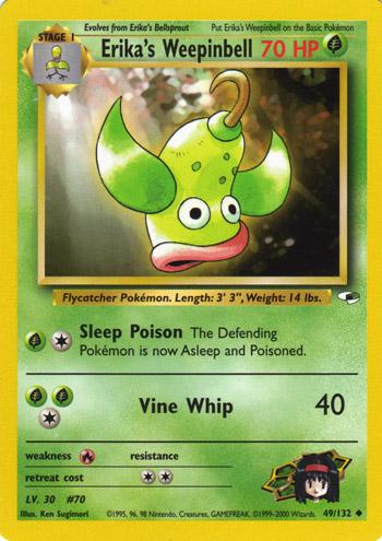 Erika's Weepinbell 049/132 - Gym Heroes Unlimited - Uncommon