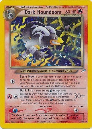Dark Houndoom 007/105 - Neo Destiny Unlimited Holofoil - Holo Rare