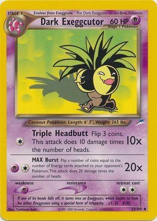 Dark Exeggcutor 033/105 - Neo Destiny Unlimited - Uncommon