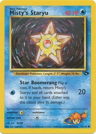 Misty's Staryu 092/132 - Gym Challenge Unlimited - Common