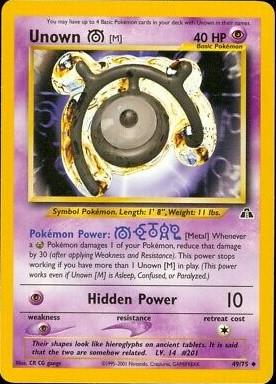 Unown [M] 049/075 - Neo Discovery Unlimited - Uncommon