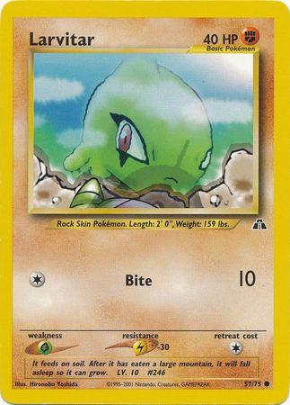 Larvitar 057/075 - Neo Discovery Unlimited - Common