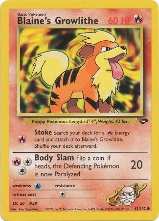 Blaine's Growlithe 062/132 - Gym Challenge Unlimited - Common