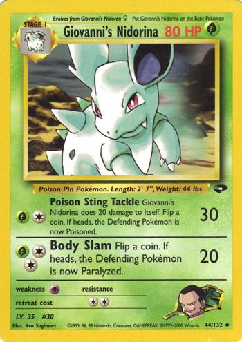 Giovanni's Nidorina 044/132 - Gym Challenge Unlimited - Uncommon