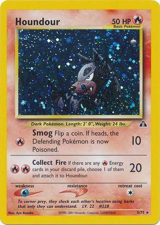 Houndour 005/075 - Neo Discovery Unlimited Holofoil - Holo Rare