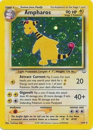 Ampharos 001/064 - Neo Revelation Unlimited Holofoil - Holo Rare