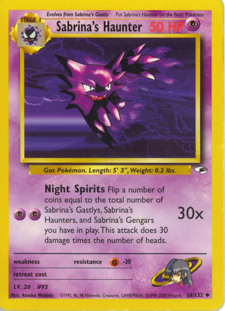 Sabrina's Haunter 058/132 - Gym Heroes Unlimited - Uncommon