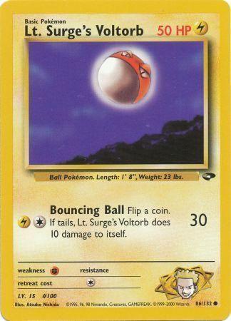 Lt. Surge's Voltorb 086/132 - Gym Challenge Unlimited - Common