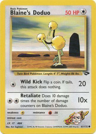 Blaine's Doduo 061/132 - Gym Challenge Unlimited - Common