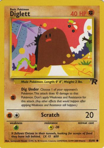 Diglett 052/082 - Team Rocket Unlimited - Common