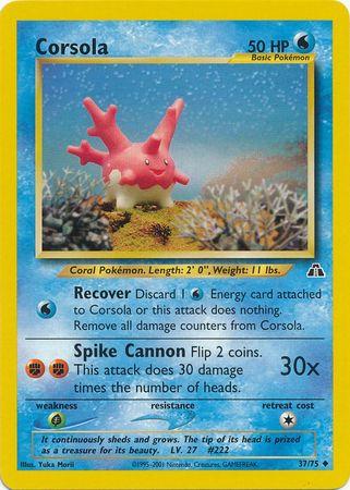 Corsola 037/075 - Neo Discovery Unlimited - Uncommon