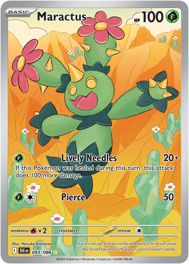 Maractus (93/086) - SV Black Bolt Holofoil - Illustration Rare