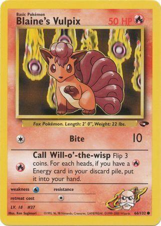 Blaine's Vulpix 066/132 - Gym Challenge Unlimited - Common