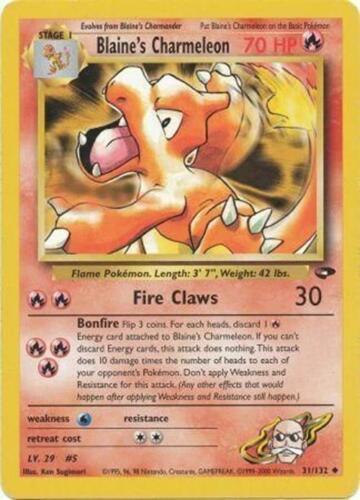 Blaine's Charmeleon (31/132) - Gym Challenge Unlimited - Uncommon