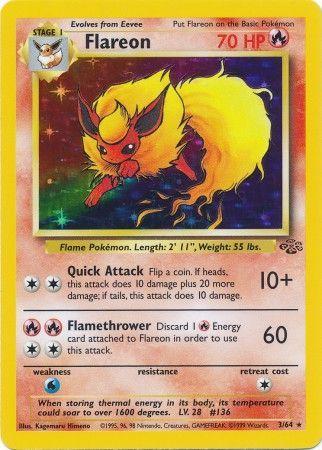 Flareon 003/064 - Jungle Unlimited Holofoil - Holo Rare