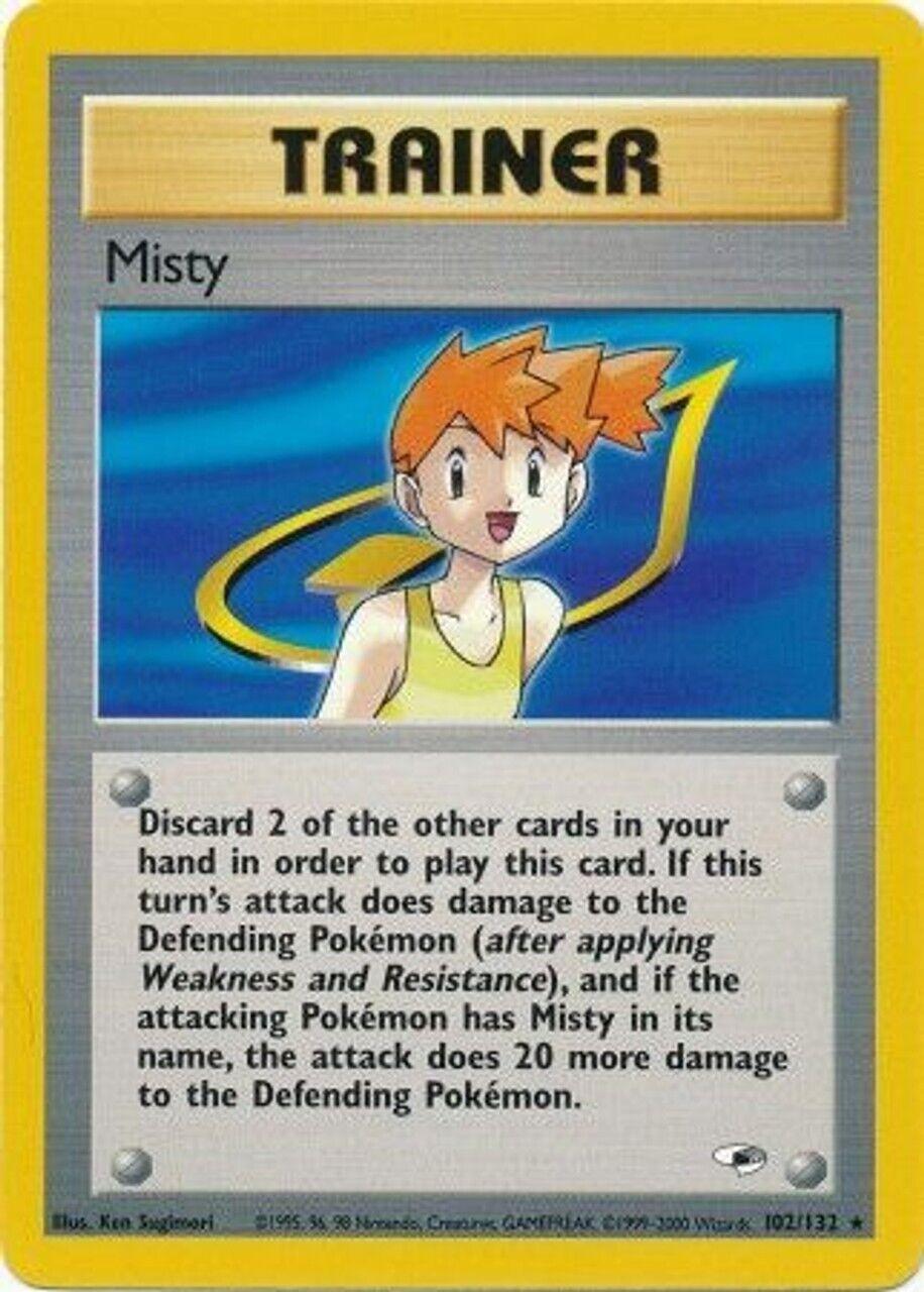 Misty 102/132 - Gym Heroes Unlimited - Rare