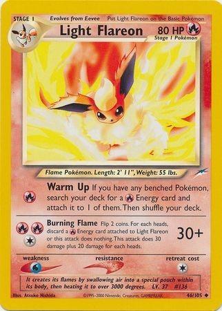 Light Flareon 046/105 - Neo Destiny Unlimited - Uncommon