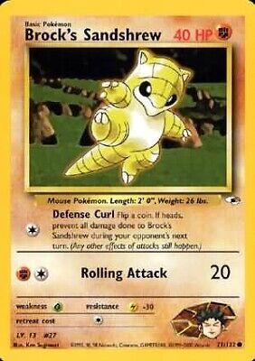 Brock's Sandshrew 071/132 - Gym Heroes Unlimited - Common