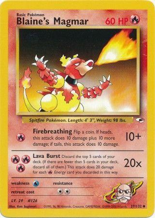 Blaine's Magmar 037/132 - Gym Heroes Unlimited - Uncommon