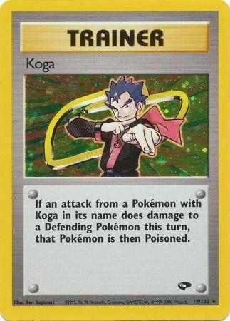 Koga 019/132 - Gym Challenge Unlimited Holofoil - Holo Rare