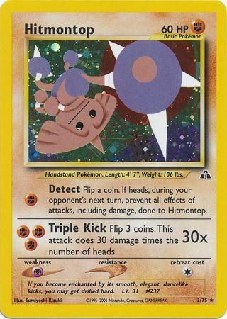 Hitmontop 003/075 - Neo Discovery Unlimited Holofoil - Holo Rare