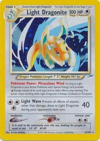 Light Dragonite 014 - Neo Destiny Unlimited Holofoil - Holo Rare