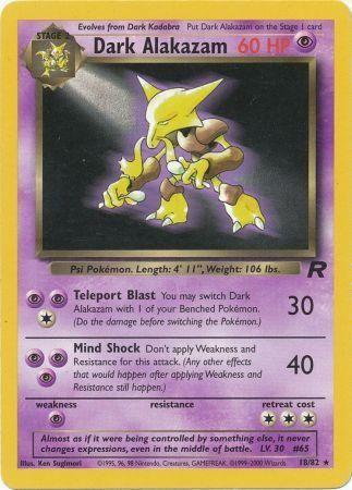 Dark Alakazam 018/082 - Team Rocket Unlimited - Rare