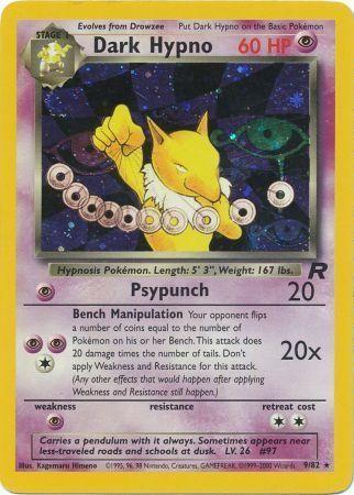 Dark Hypno 009/082 - Team Rocket Unlimited Holofoil - Holo Rare