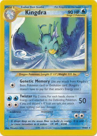 Kingdra 019/064 - Neo Revelation Unlimited - Rare