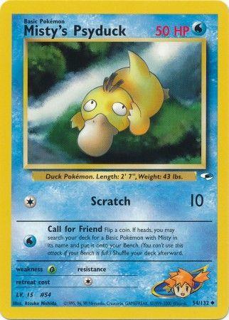 Misty's Psyduck 054/132 - Gym Heroes Unlimited - Uncommon